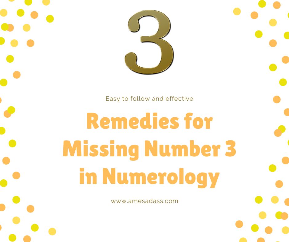 Remedies for missing number 3